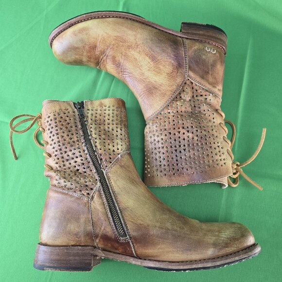 Bed Stu Cobbler Bridgewater Perforated Leather Boot  size 43 / w 12 / m 10 - Picture 7 of 13